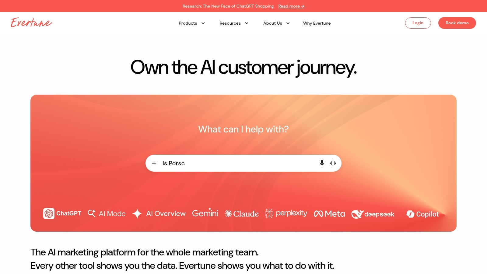 Evertune product screenshot